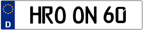 Truck License Plate